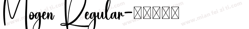 Mogen Regular字体转换